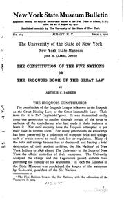 Cover of: The constitution of the Five nations