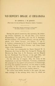 Cover of: Van Derveer's Brigade at Chickamauga