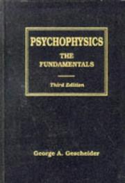Cover of: Psychophysics