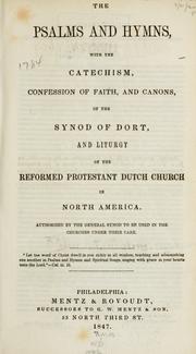 Cover of: The Psalms and hymns by Reformed Church in America., Reformed Church in America.