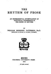 The rhythm of prose