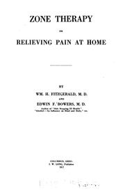 Cover of: Zone therapy by Fitzgerald, Wm. H.