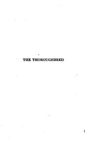 Cover of: The thoroughbred