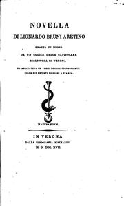 Cover of: Novella di Lionardo Bruni Aretino