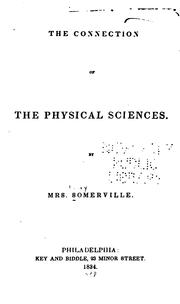 Cover of: The connection of the physical sciences.