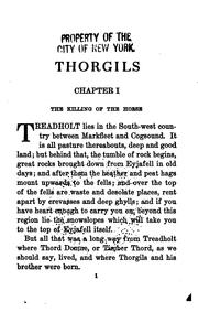 Cover of: Thorgils