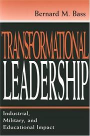 Cover of: Transformational Leadership by Bernard M. Bass, Bernard M. Bass