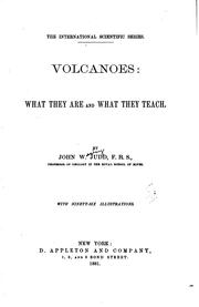 Cover of: Volcanoes: what they are and what they teach.