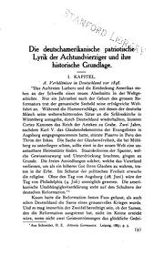 Cover of: Die deutschamerikanische patriotische lyrik der achtundvierziger und ihre historische grundlage. by Gottlieb Augustus Betz