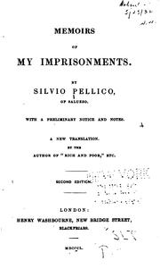 Cover of: Memoirs of my imprisonments