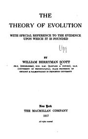 Cover of: The theory of evolution: with special reference to the evidence upon which it is founded