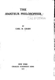 Cover of: The amateur philosopher