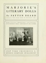 Cover of: Marjorie's literary dolls