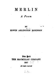 Cover of: Merlin by Edwin Arlington Robinson