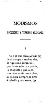 Modismos, locuciones y términos mexicanos by José Sánchez Somoano