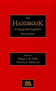 Cover of: The Handbook of Aging and Cognition by 