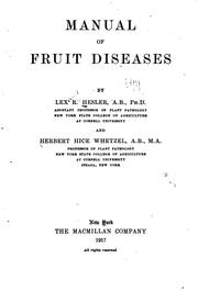 Cover of: Manual of fruit diseases