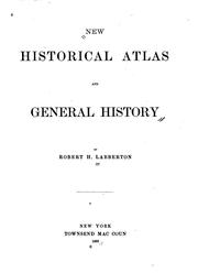 Cover of: New historical atlas and general history