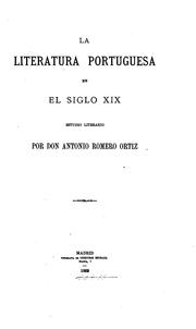 Cover of: La literatura portuguesa en el siglo XIX