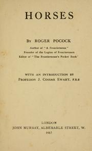 Cover of: Horses by Pocock, Roger S.