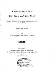 Cover of: Shakespeare by Clement Mansfield Ingleby
