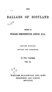 Cover of: The ballads of Scotland