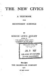 Cover of: The new civics: a textbook for secondary schools