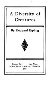 Cover of: A  diversity of creatures