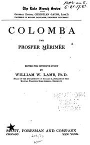 Cover of: Colomba by Prosper Mérimée