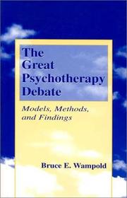 Cover of: The Great Psychotherapy Debate by Bruce E. Wampold