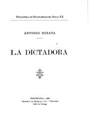 Cover of: La dictadora.