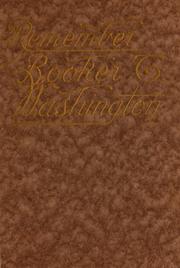 Cover of: Remember Booker T. Washington