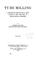 Cover of: Tube milling