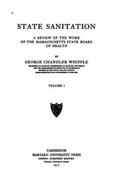 State sanitation by George Chandler Whipple