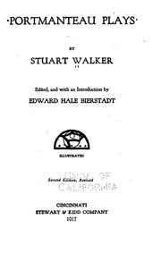 Cover of: Portmanteau plays by Stuart Walker