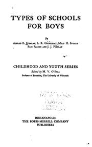 Cover of: Types of schools for boys