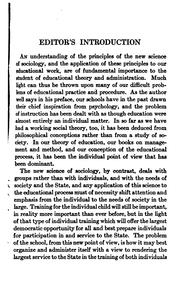 Cover of: An introduction to educational sociology by Smith, Walter Robinson, Smith, Walter Robinson