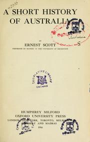 Cover of: A short history of Australia