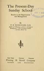 Cover of: The present-day Sunday school: studies in its organization and management