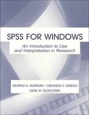 Cover of: Spss for Windows by George A. Morgan, Orlando V. Griego, Gene Gloeckner