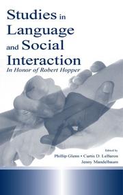 Cover of: Studies in Language and Social Interaction by Phillip J. Glenn