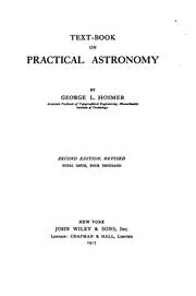 Cover of: Text-book on practical astronomy by George L. Hosmer
