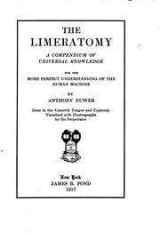 Cover of: The limeratomy | Anthony Euwer