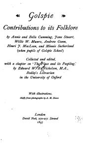 Cover of: Golspie: contributions to its folklore by Edward Williams Byron Nicholson