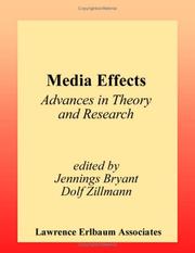 Cover of: Media Effects: Advances in Theory and Research (Lea's Communication Series)