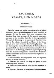 Bacteria, yeasts, and molds in the home by Herbert William Conn