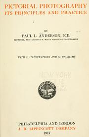 Cover of: Pictorial photography | Anderson, Paul Lewis