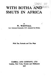 Cover of: With Botha and Smuts in Africa by W. Whittall