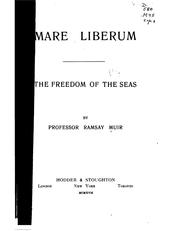 Cover of: Mare liberum: the freedom of the seas.