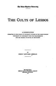 Cover of: The cults of Lesbos by Emily Ledyard Shields